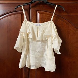 NWT Lucy Paris Cold Shoulder Top
